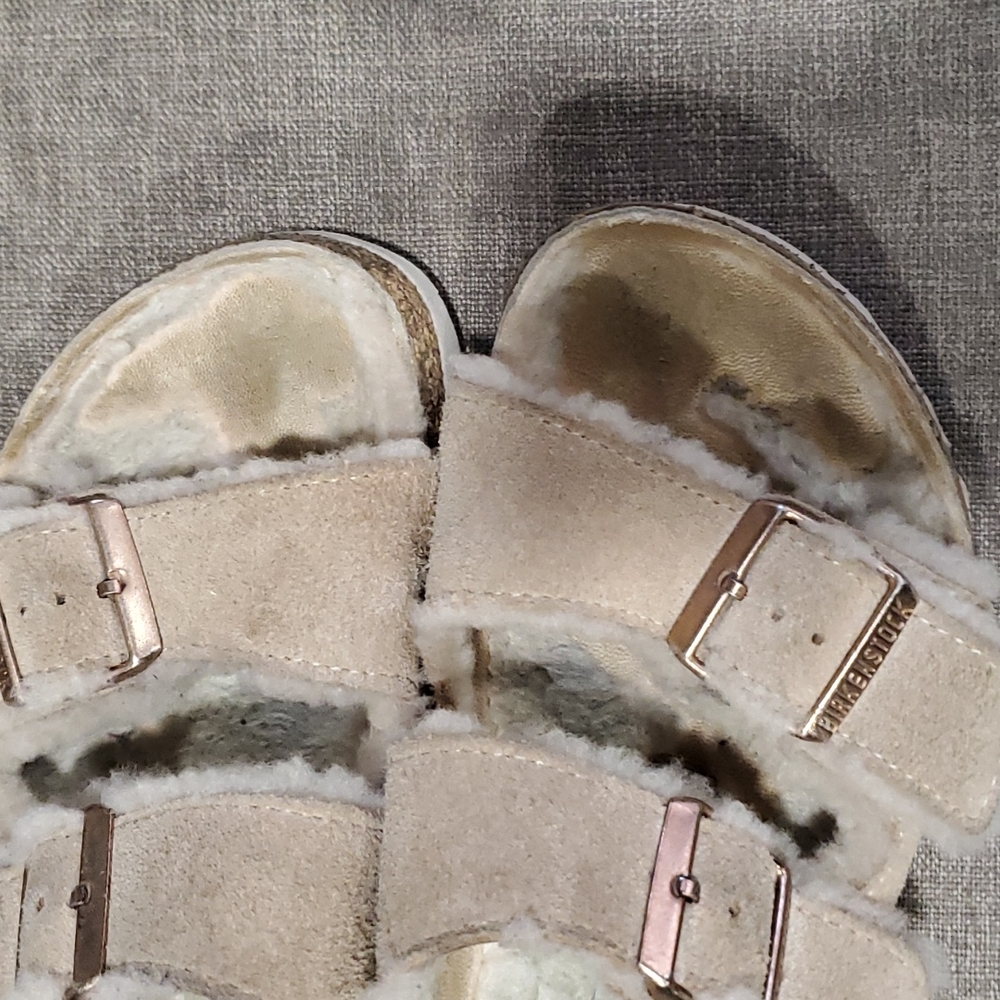 Birkenstock Arizona woman's tan double straps sandals Suze 37 us 6 - Picture 12 of 13